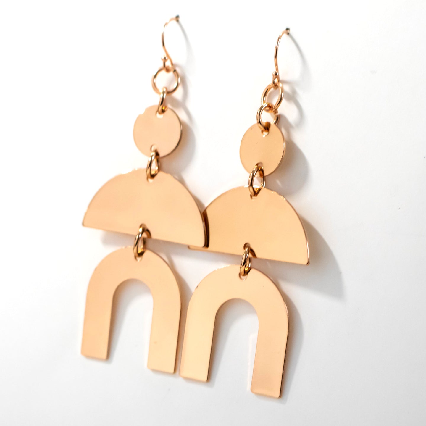 Rose Gold Boho Earrings-Womens-LittleGreenRoomJewelry-LittleGreenRoomJewelry